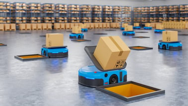 Autonomous Robotic Carts at Warehouse